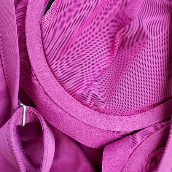 Athleta Twist Up Tankini Swim Top Size 34 B/C Pink Fuchsia Magenta NWT - Picture 9 of 12